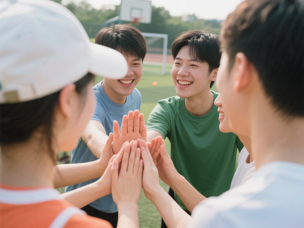 体育游戏的设计可以巧妙地融入爱与感恩的元素。比如，