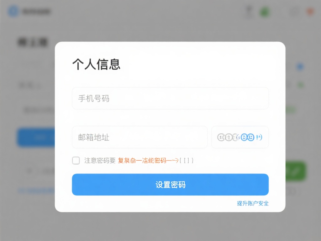 填写个人信息：按照提示输入手机号码、邮箱地址以及设